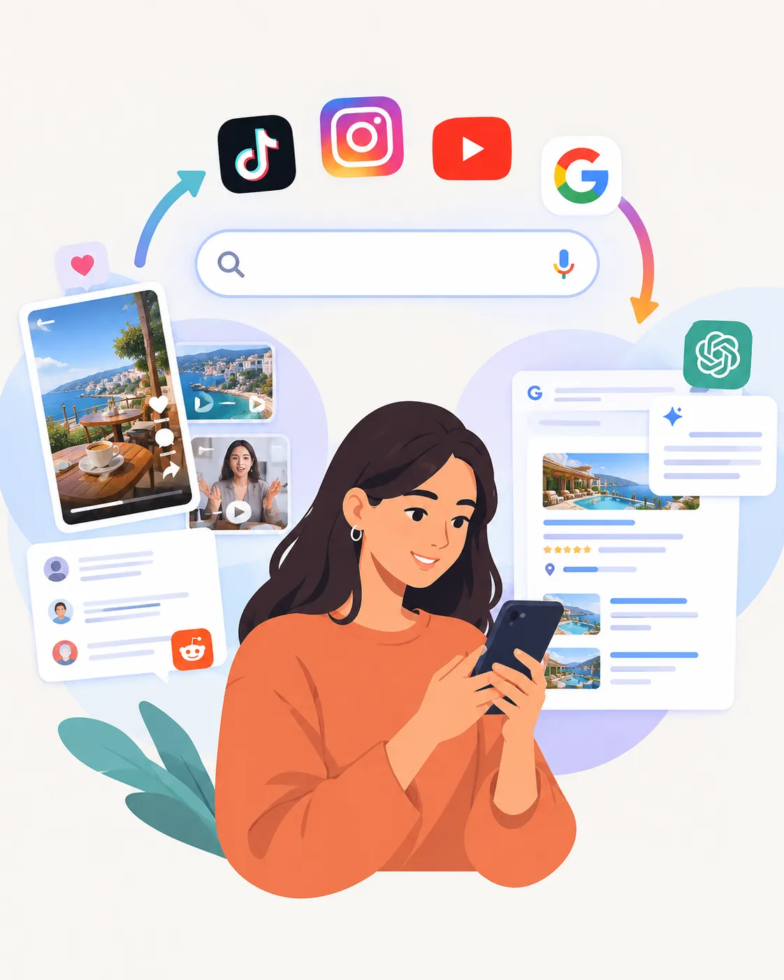 Search Social and AI Discovery Convergence